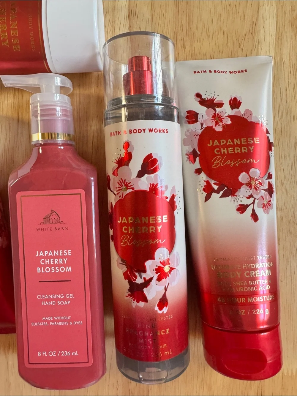 Bath & Body Works Japanese Cherry Blossom Body 6Piece Curated Set